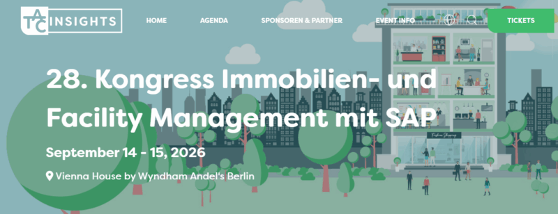 28. Kongress Immobilien- und Facility Management mit SAP